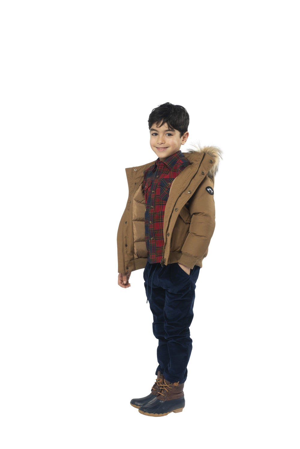 Appaman Holiday Plaid Flannel Shirt studio