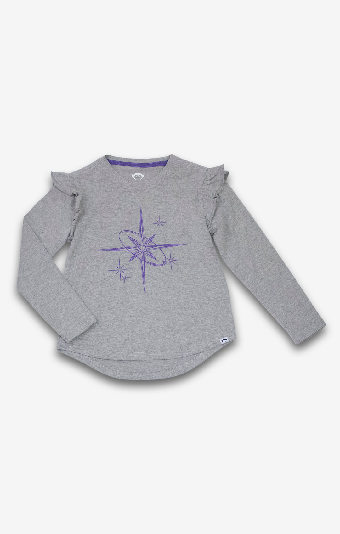Appaman Heather Grey Ruffle Tee