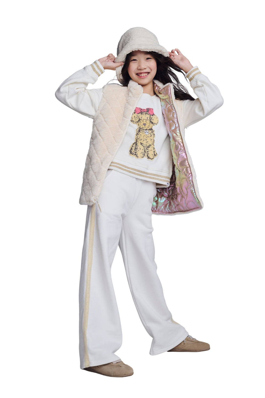Appaman Bianca Dog Sweatshirt model standing