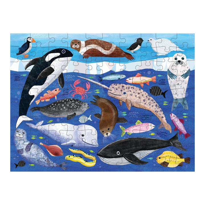 Mudpuppy Double Sided Puzzle Artic below