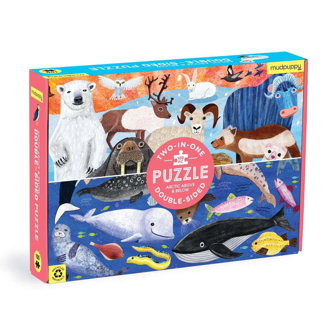 Mudpuppy Double Sided Puzzle Artic Above & Below