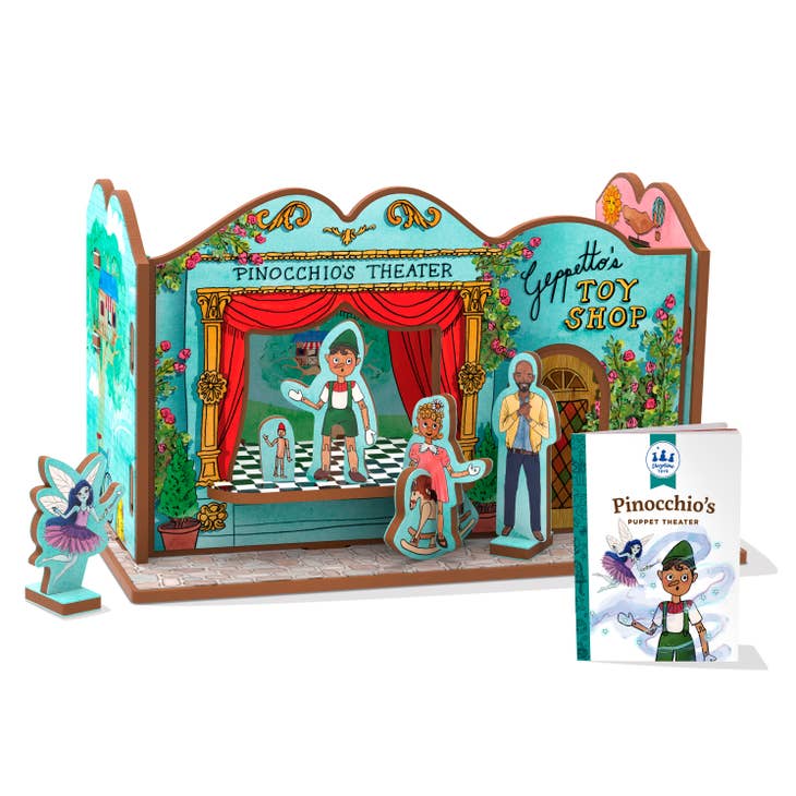 Pinnochio's Puppet Theater Book and Playset