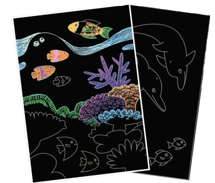 Scratch & Scribble - Ocean Life samples