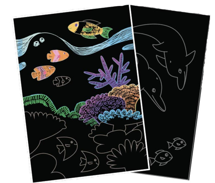 Scratch & Scribble - Ocean Life samples