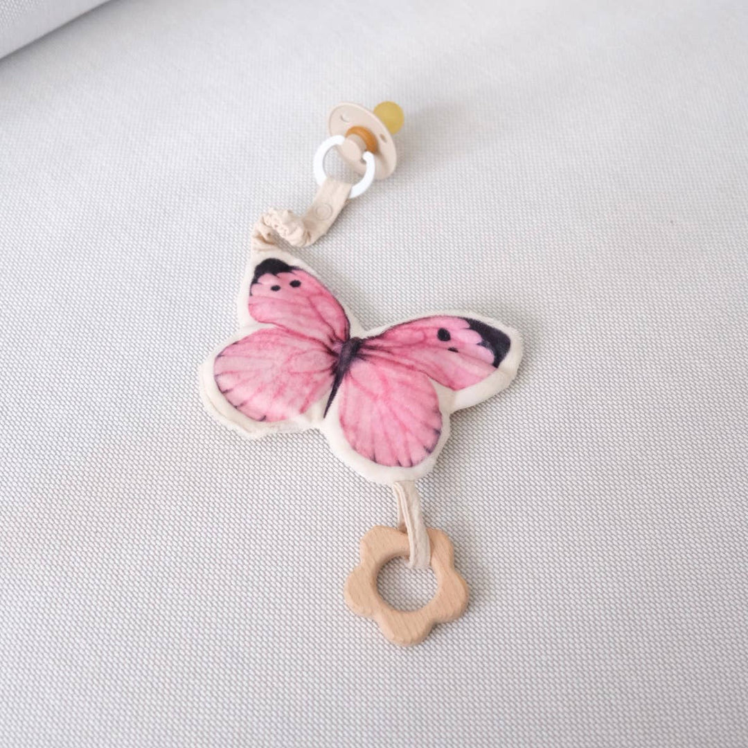 Little Lamb Kind Butterflies Nuggets pink paci