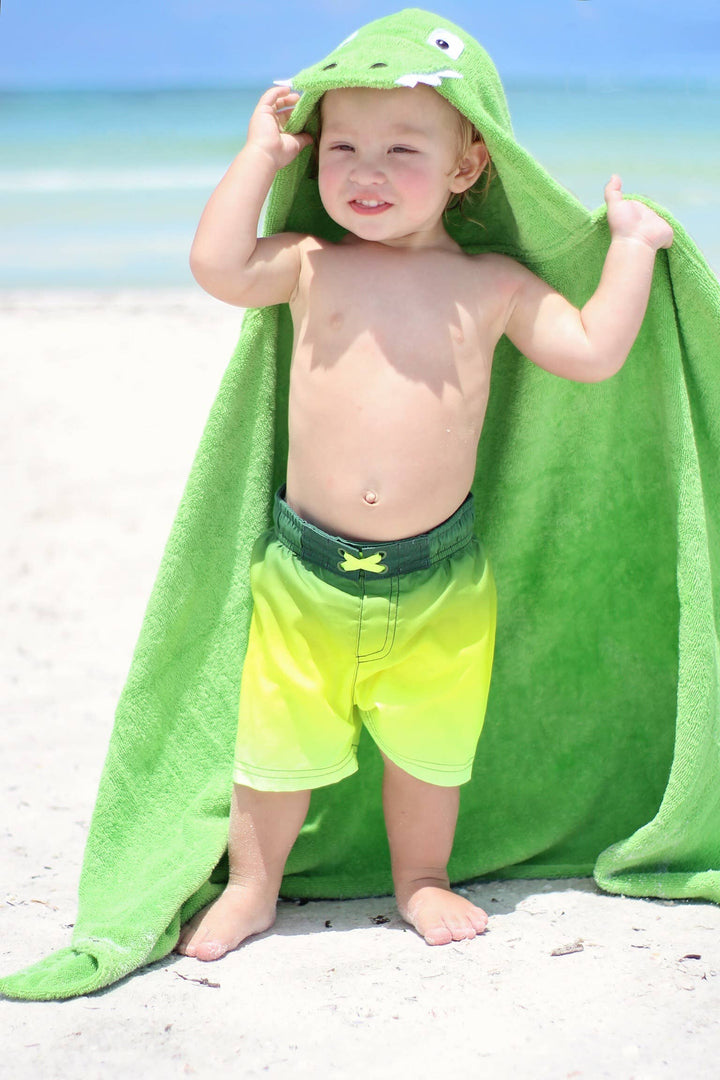 Yikes Twins Alligator Hooded Towel toddler