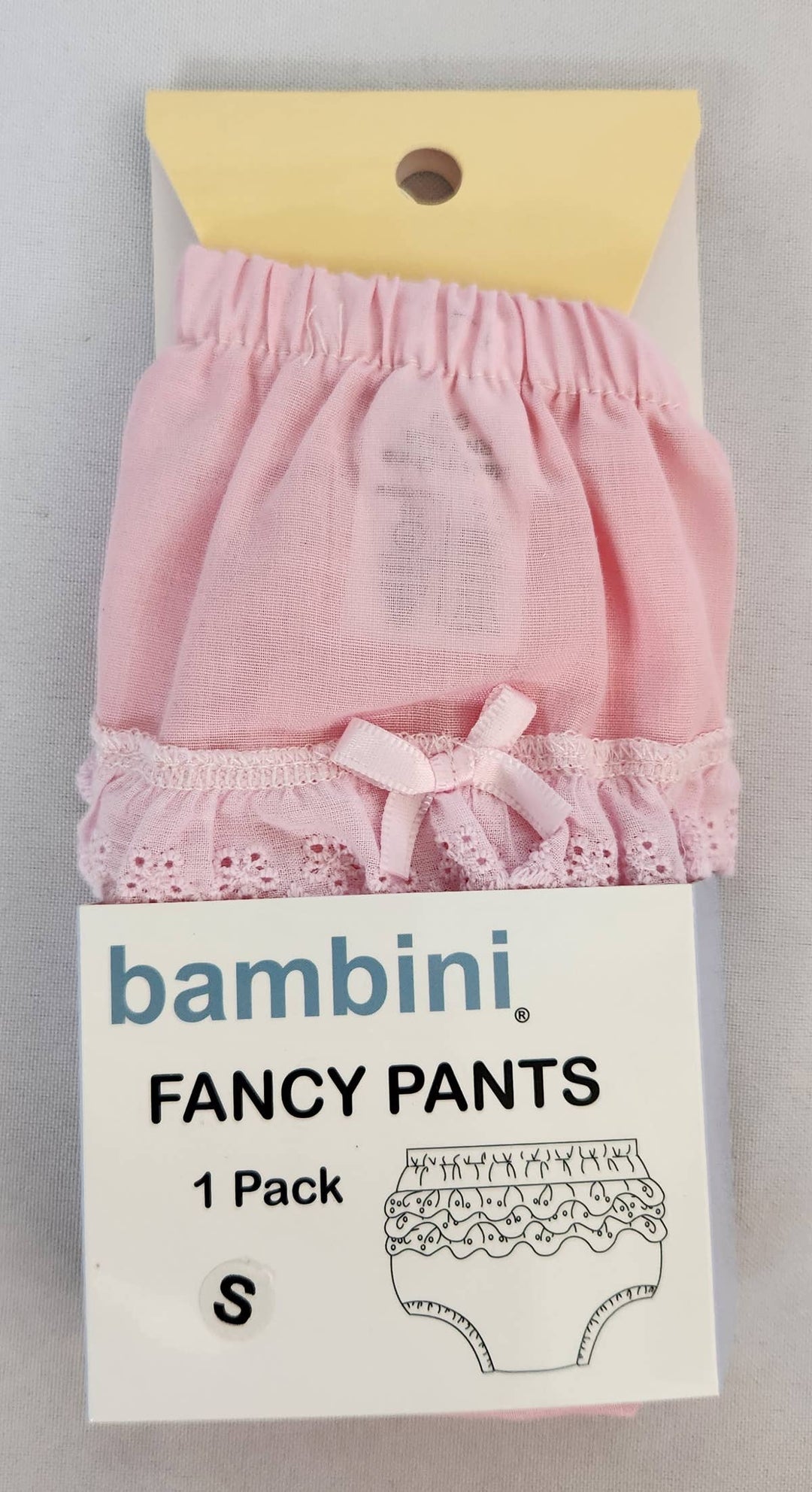 Ruffled Diaper Cover pink package