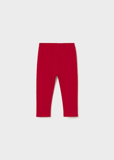 Red Basic Leggings back