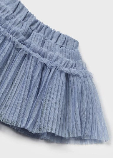 Pleated Voile Skirt