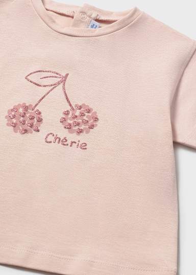 Mayoral Cherie Cherry Tee detail