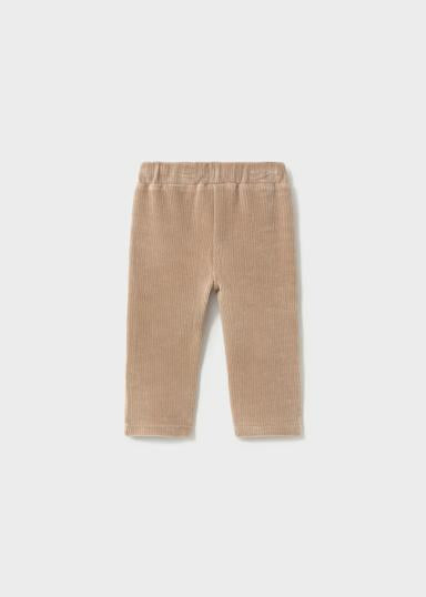 Mayoral Hazelnut Velour Ribbed Pants back