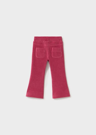 Mayoral Petal Velour Ribbed Flare Pants back