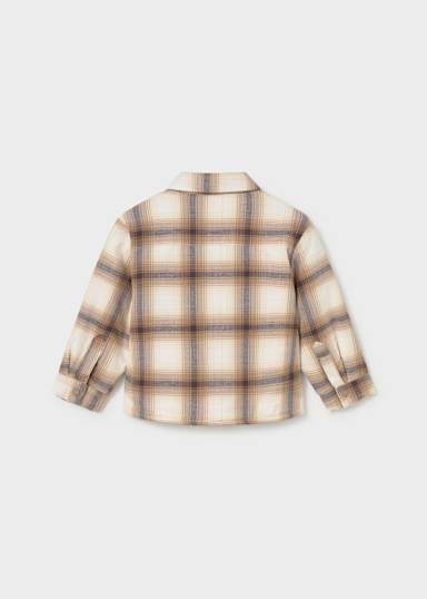 Mayoral Galetta Plaid Berber Shacket back
