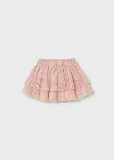 Mayoral Pleated Tulle Skirt front