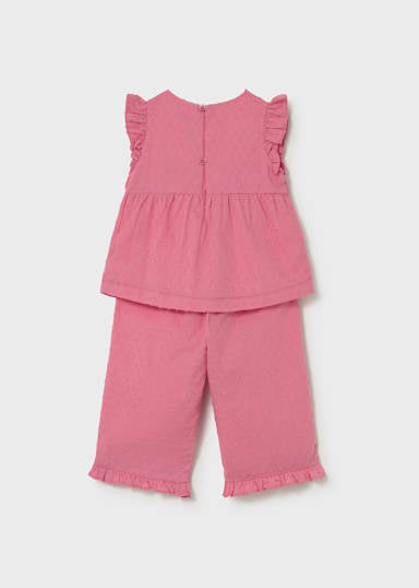 Mayoral Geranium Ric Rac Set back