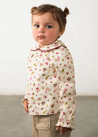 Mayoral Raspberries & Acorns Blouse model