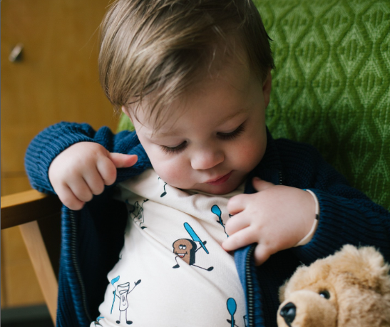 Babyface Milk & Toast Tee model