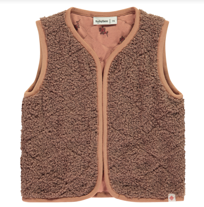 Teddy Reversible Vest fuzzy side