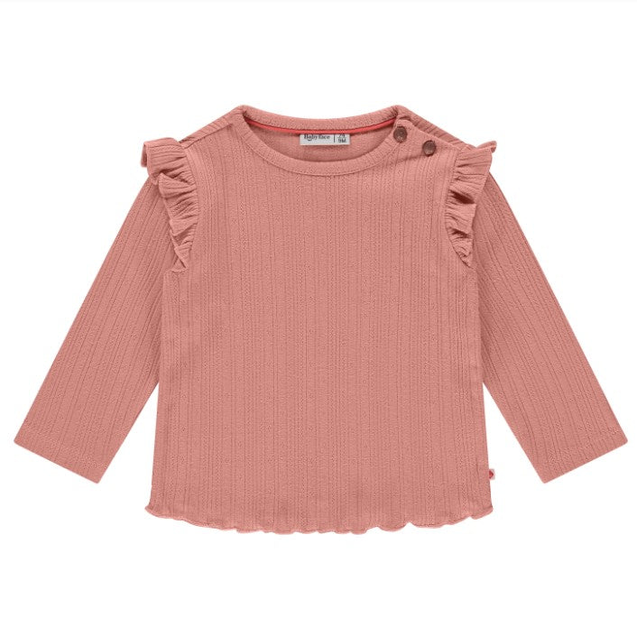 Babyface Rouge Ruffle Sleeve Top