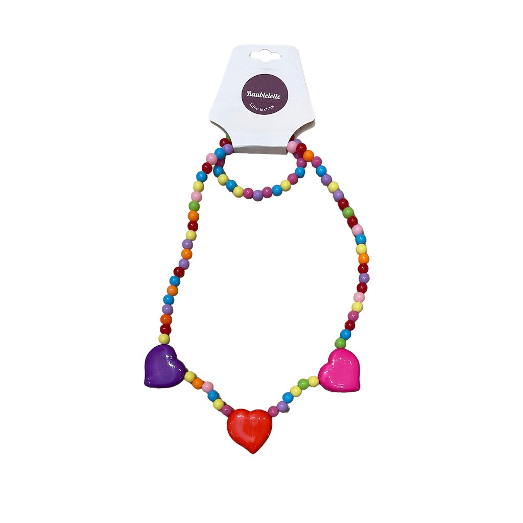 Valentines Necklace & Bracelet Set