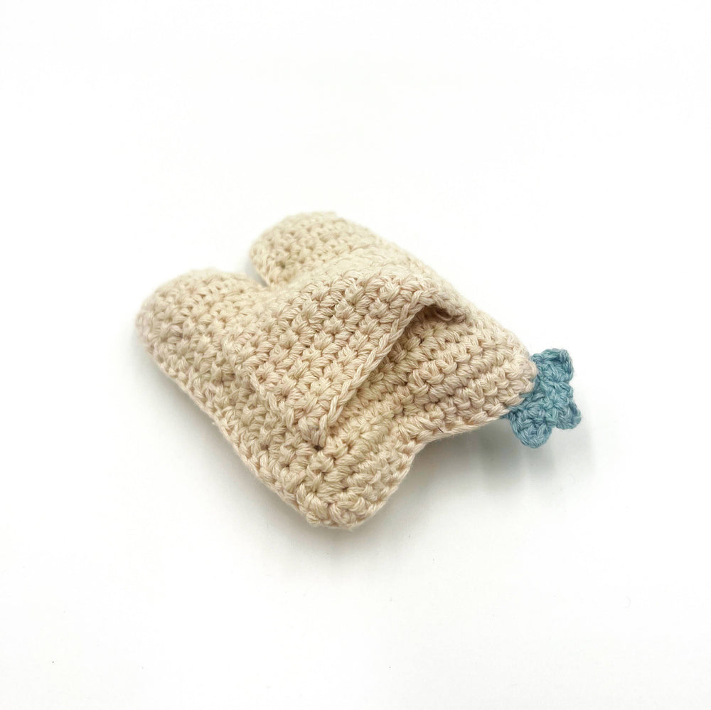 Pebble Tooth Fairy Tooth knitted back