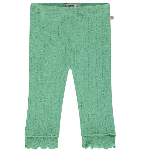 Babyface Seafoam Ruffled Cuff Leggings