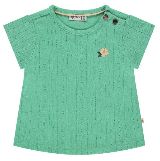 Babyface Seafoam Pointelle Top