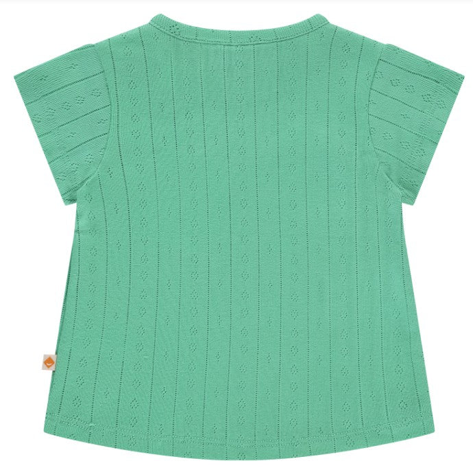 Babyface Seafoam Pointelle Top back