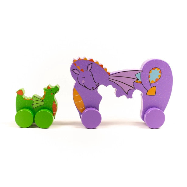 Jack Rabbit Creations Big & Little Dragon Push Toy pieces