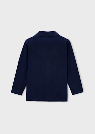 Mayoral Navy Knit Blazer back