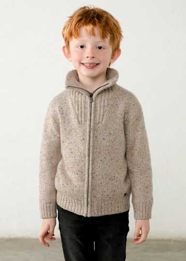 Mayoral Tweed Knit Sweater model