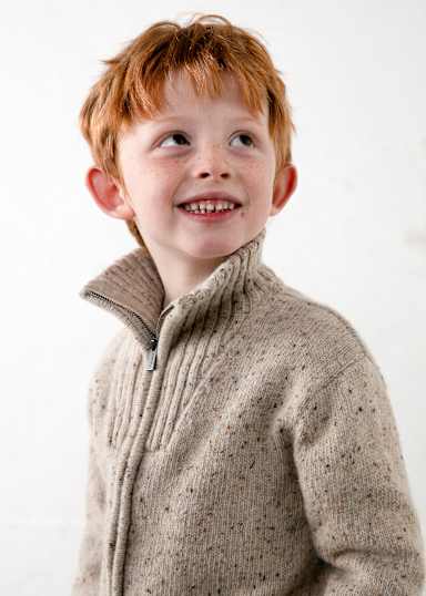 Mayoral Tweed Knit Sweater model close