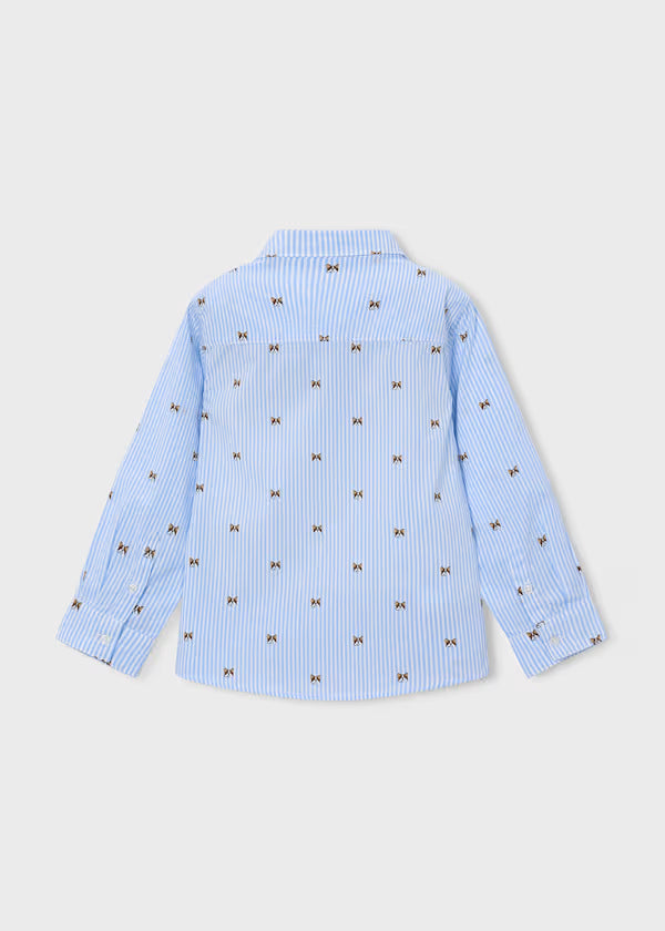Mayoral Puppies Striped Shirt back