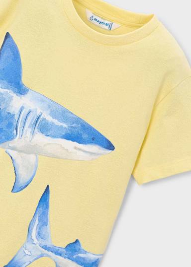 Mayoral Shark Attack Tee detail