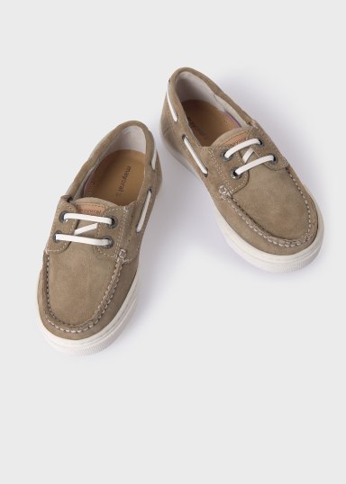 Boat Shoes in Taupe