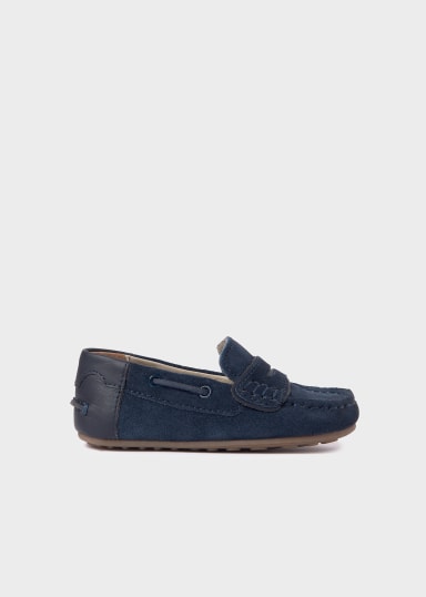 Mayoral Suede Loafers in Navy