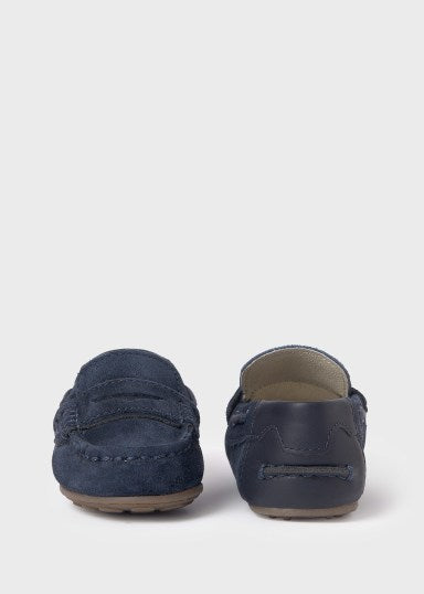 Suede Loafers in Navy