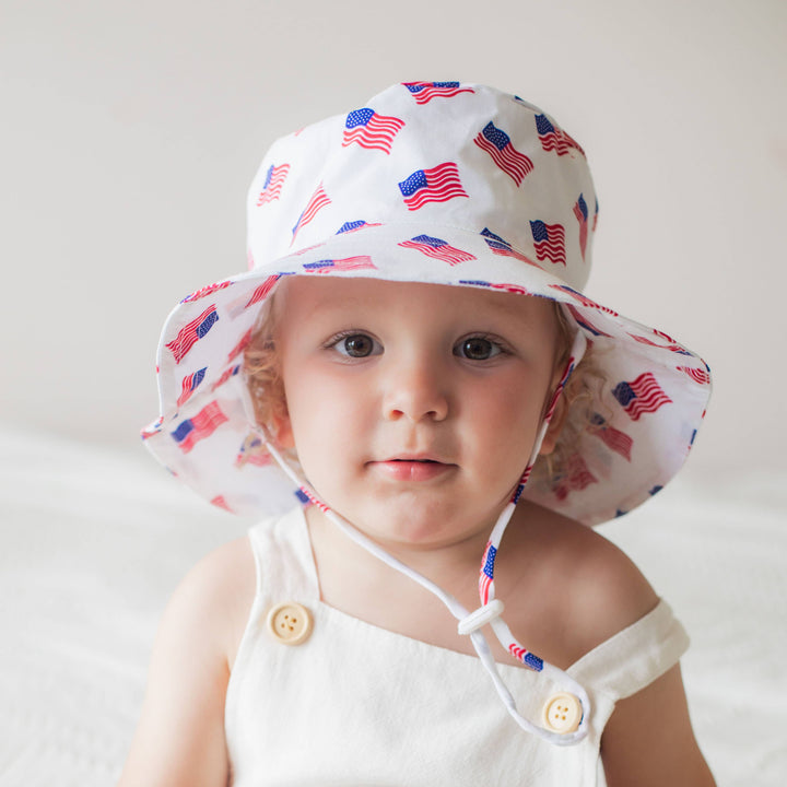 Huggalugs Liberty 4th of July Bucket Hat model front