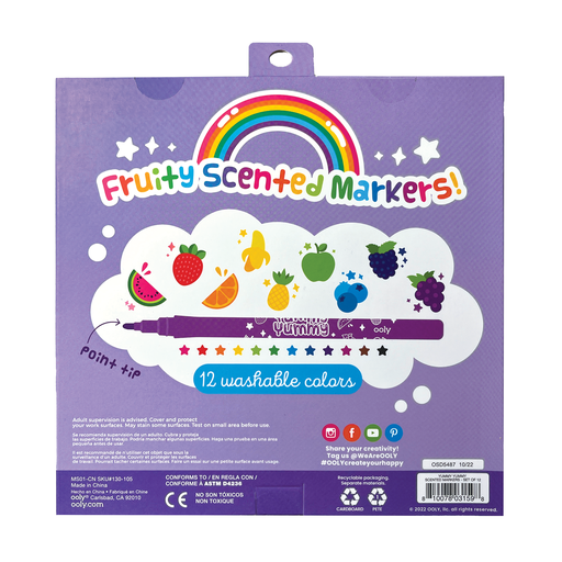 Ooly Yummy Yummy Scented Markers back
