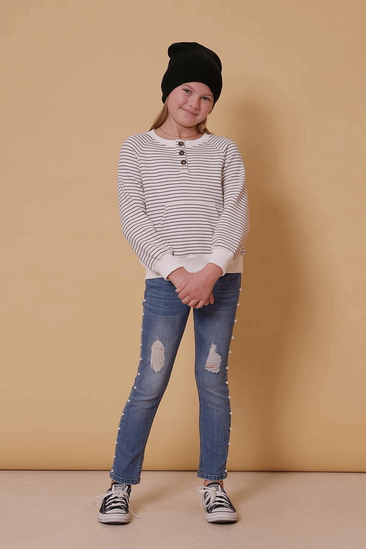 Hayden LA Striped Kangaroo Pocket Henley video