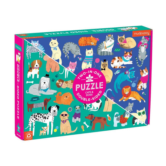 Mudpuppy Double Side Cats & Dogs Puzzle