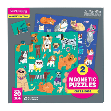 Mudpuppy Land & Sea Animals Magnetic Puzzle