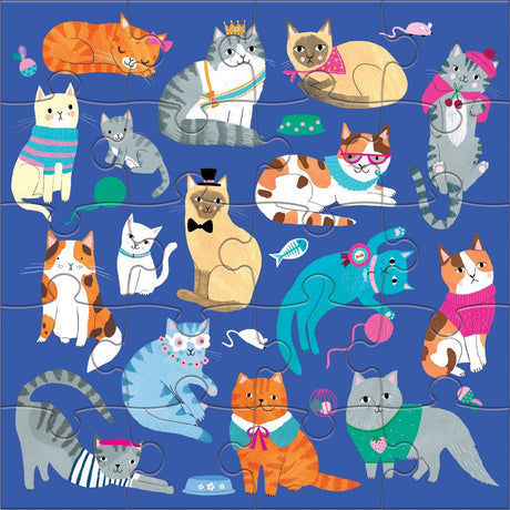 Mudpuppy Land & Sea Animals Magnetic Puzzle blue