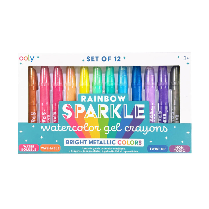 Ooly Rainbow Sparkle Watercolor Gel Crayons