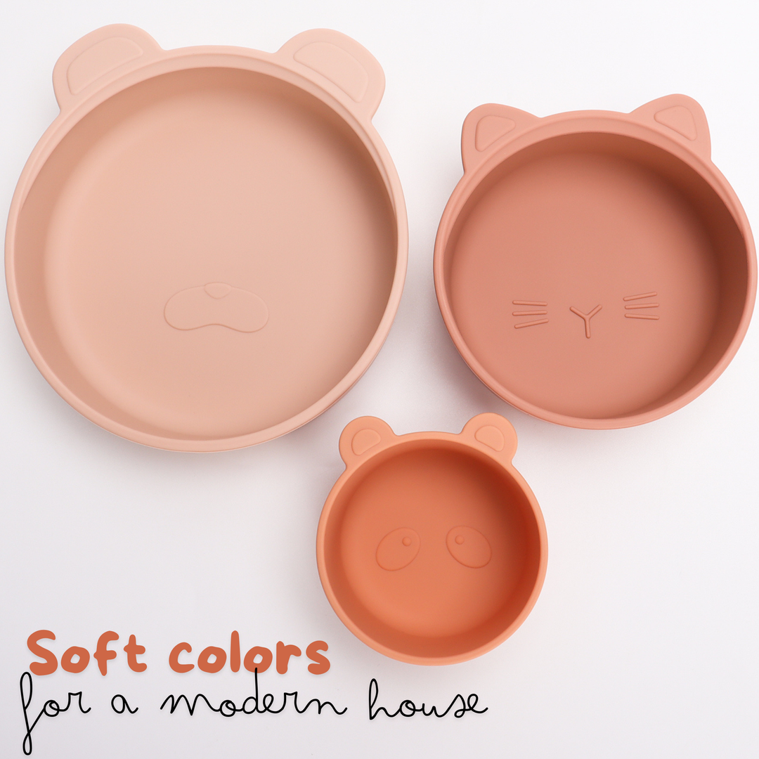 Stackable Snack Bowl Set side to side
