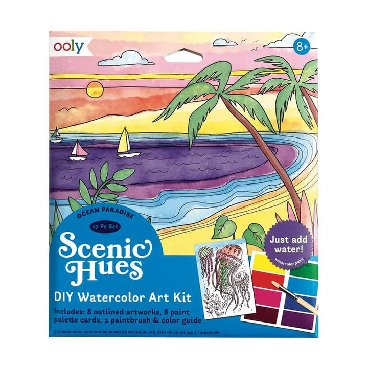 Scenic Hues D.I.Y. Watercolor Kit Ocean Paradise