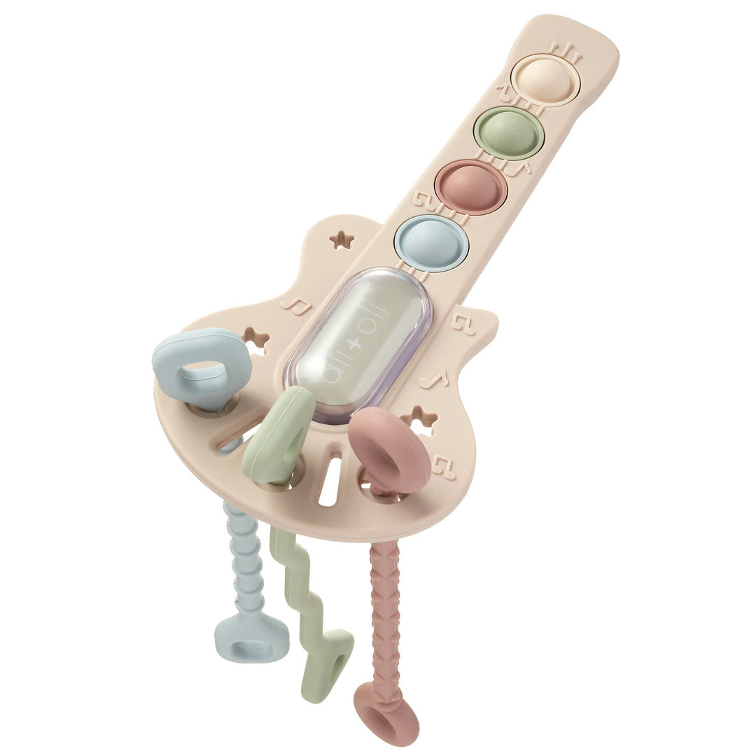Ali + Oli Guitar Sensory Pull & Teether Activity Toy