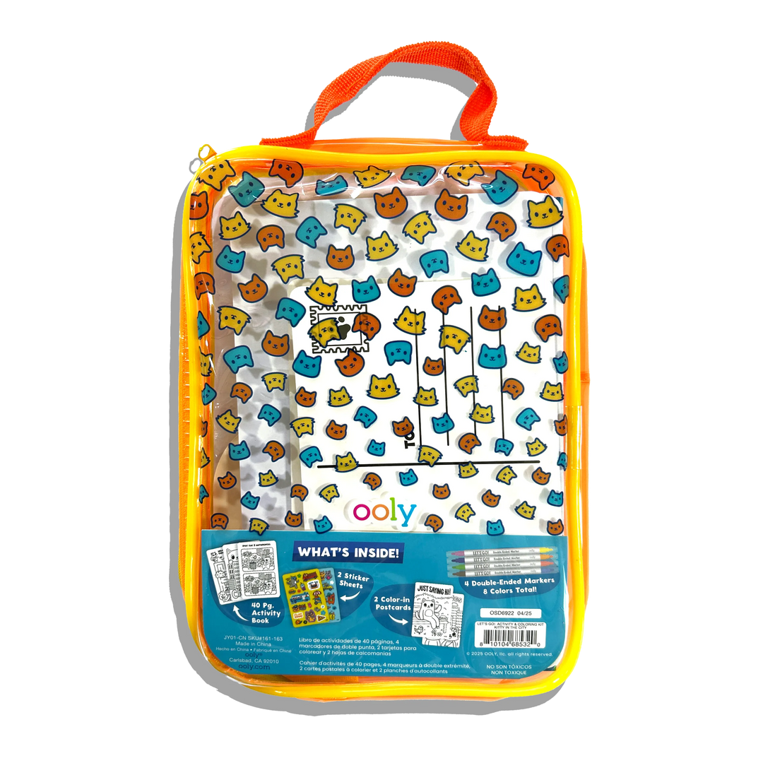 Ooly Kitty In The City Activity Kit back