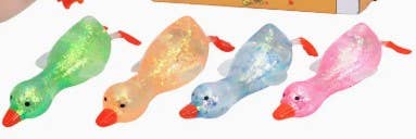 Lg Glitter Ducks Squishy