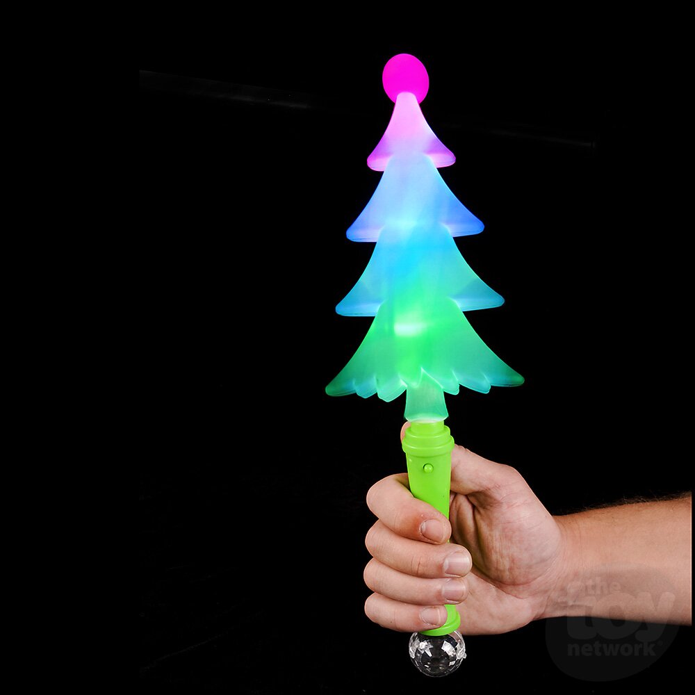 Flashing Christmas Wand in hand